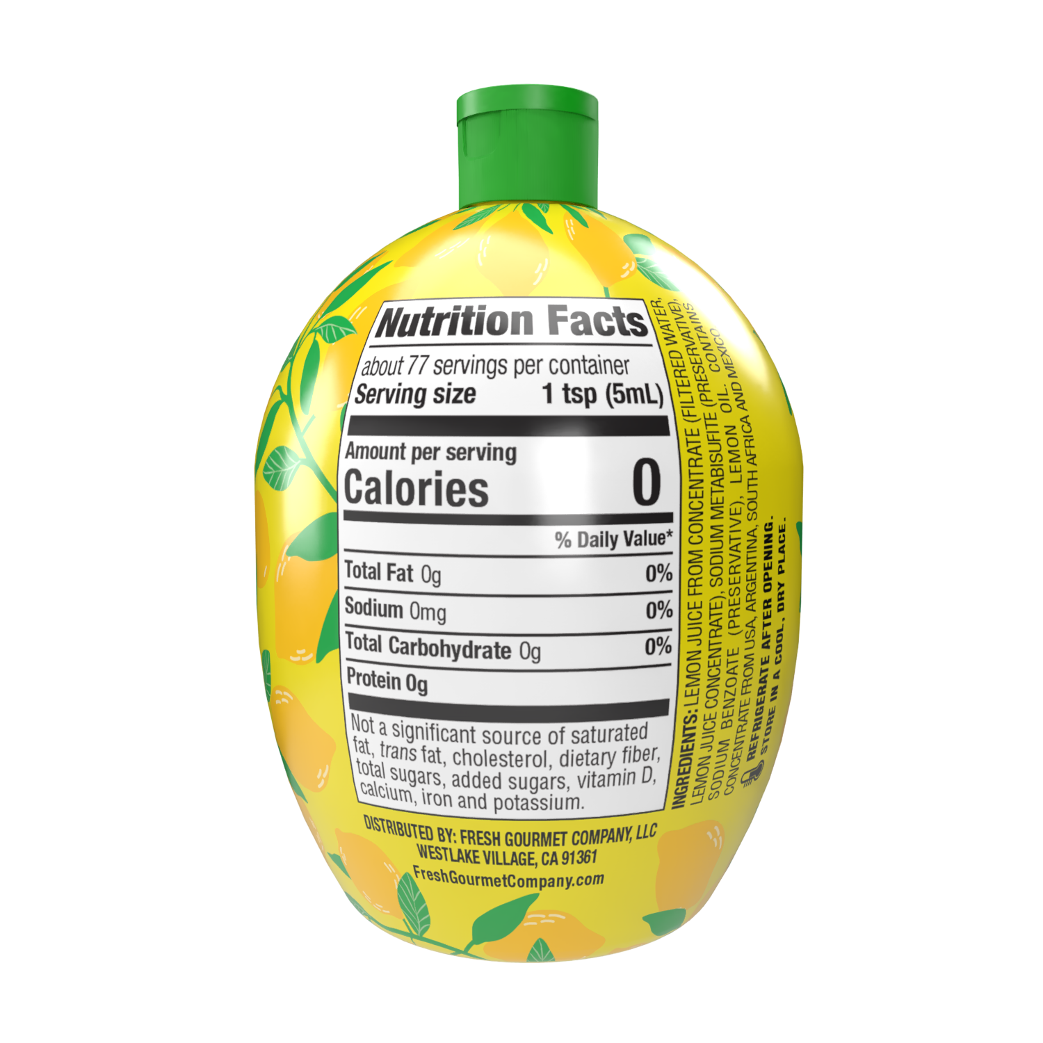 Lemon Juice 13 fl oz - Fresh Gourmet Company